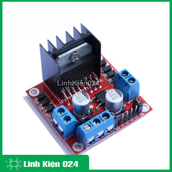 Module L298 mạch cầu H  điều khiển động cơ DC