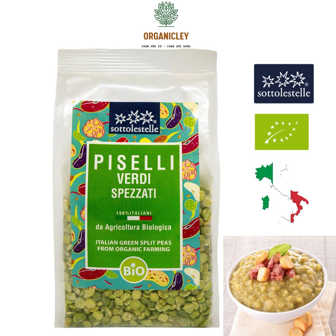Đậu Hữu Cơ Cho Bé Ăn Dặm Sottolestelle (Đậu Gà, Đậu Lăng Đỏ, Đậu Lăng Xanh, Đậu Lăng Vàng, Đậu Nành, Đậu Hà Lan, Đậu Đỏ)