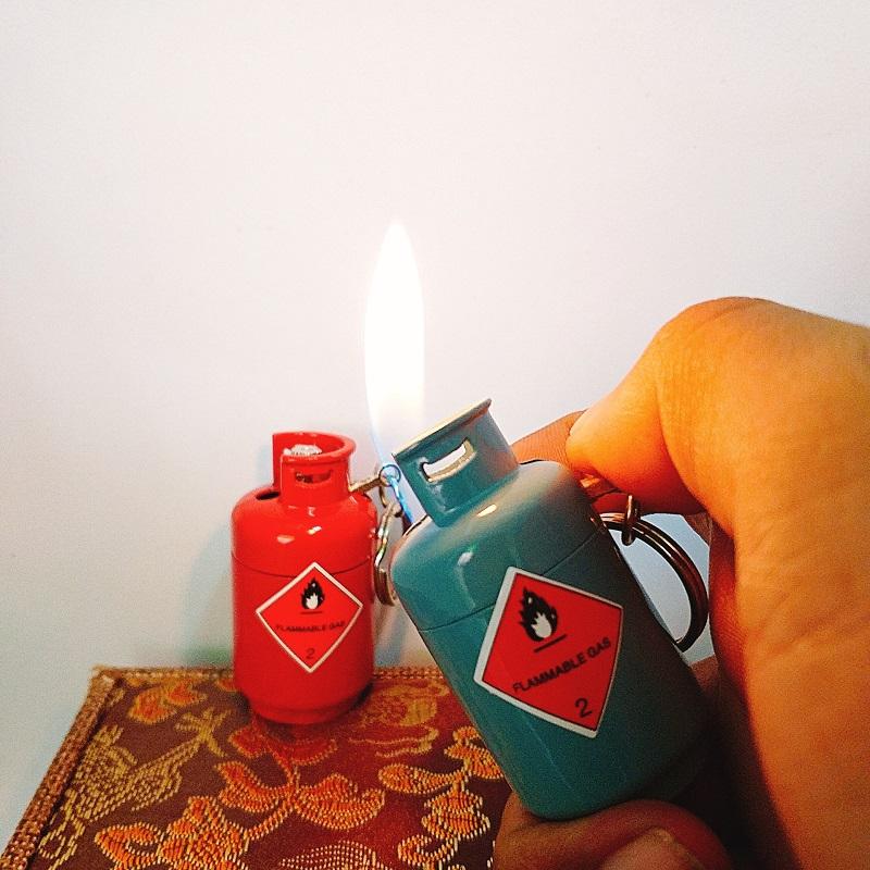 Combo 20 Bật Lửa Móc Khoá Hình Bình Ga Cực Độc ( Kim Loại )