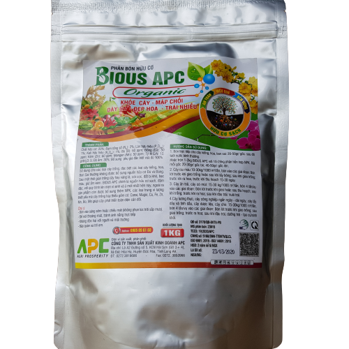 Phân Bón Hữu Cơ BIOUS APC Organic, Phân Bón Gốc ( Gói 1kg )