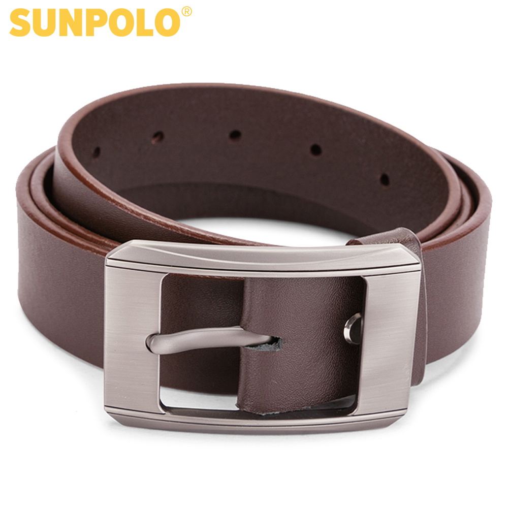 Thắt Lưng Nam Da Bò Khóa Kim SUNPOLO BS01DN