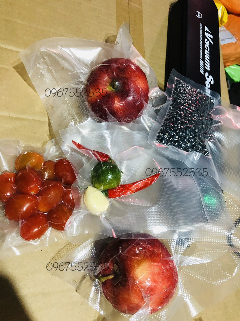 (dạng cắt sẵn - 1kg) Túi PA 1 mặt nhám hút chân không