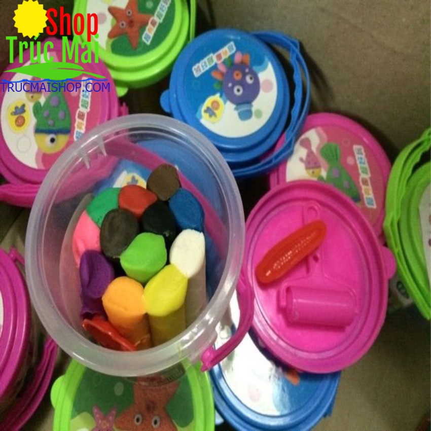 Xô đất nặn loại to kèm khuôn