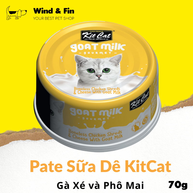 Pate Cho Mèo KitCat Thịt Gà và Sữa Dê 70g