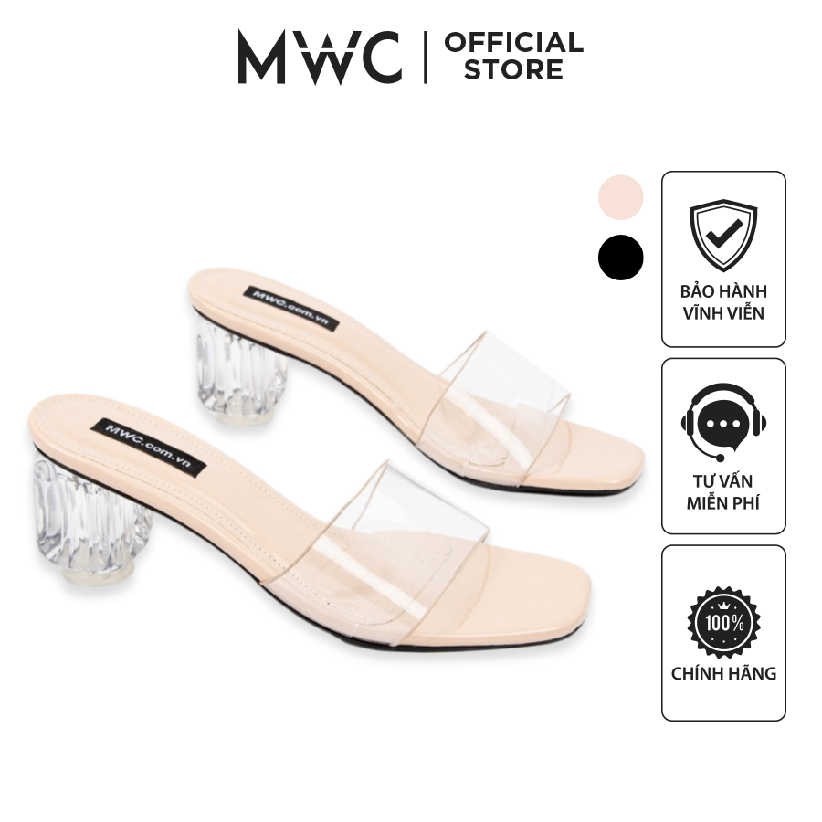 Guốc Cao Gót Nữ MWC Đế Vuông Cao Cấp NUCG-3853