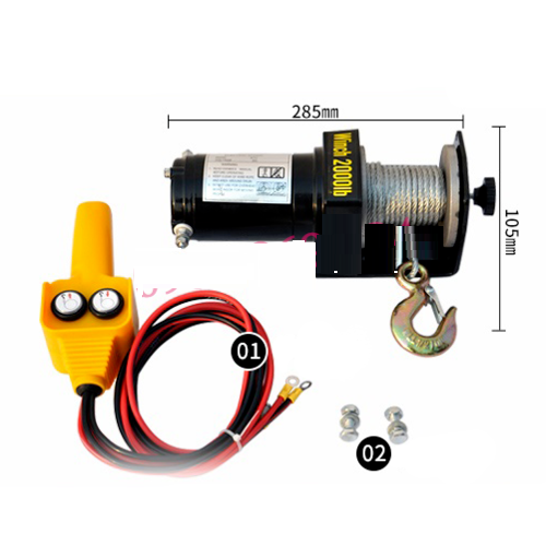 tời điện ắc quy 12v - 2000lbs