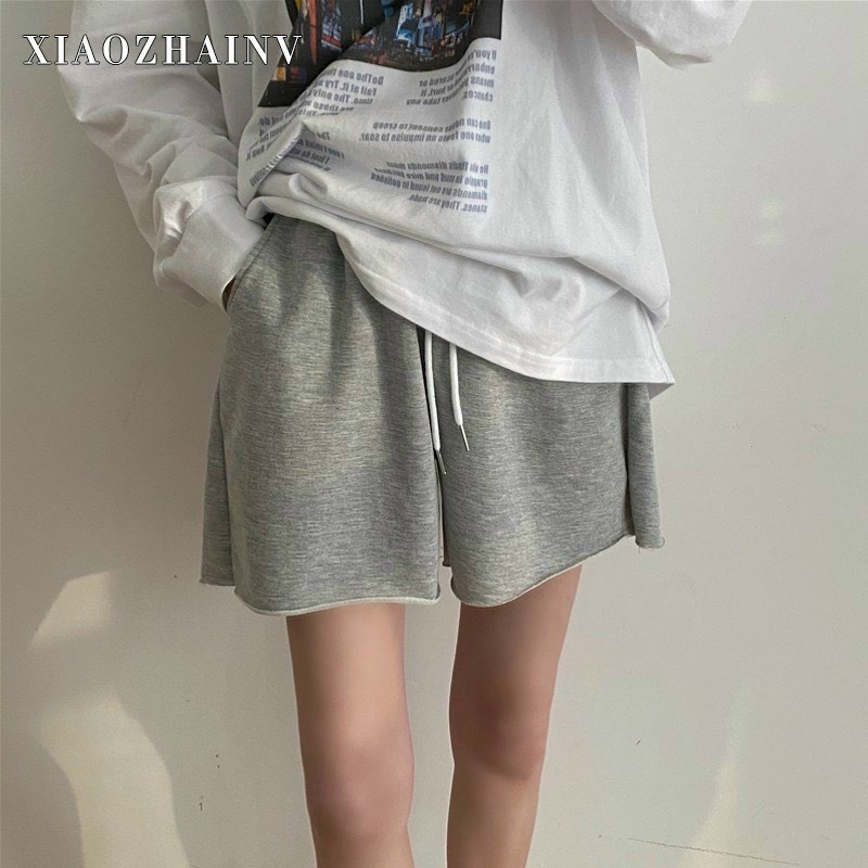 Quần Short Lửng Ống Rộng Cạp Cao Q2066