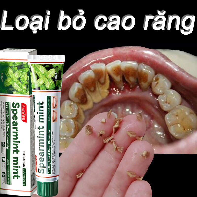 Kem đánh răng kháng khuẩn hương bạc hà sảng khoái, làm sạch sâu răng, khử mùi hôi miệng và làm trắng răng