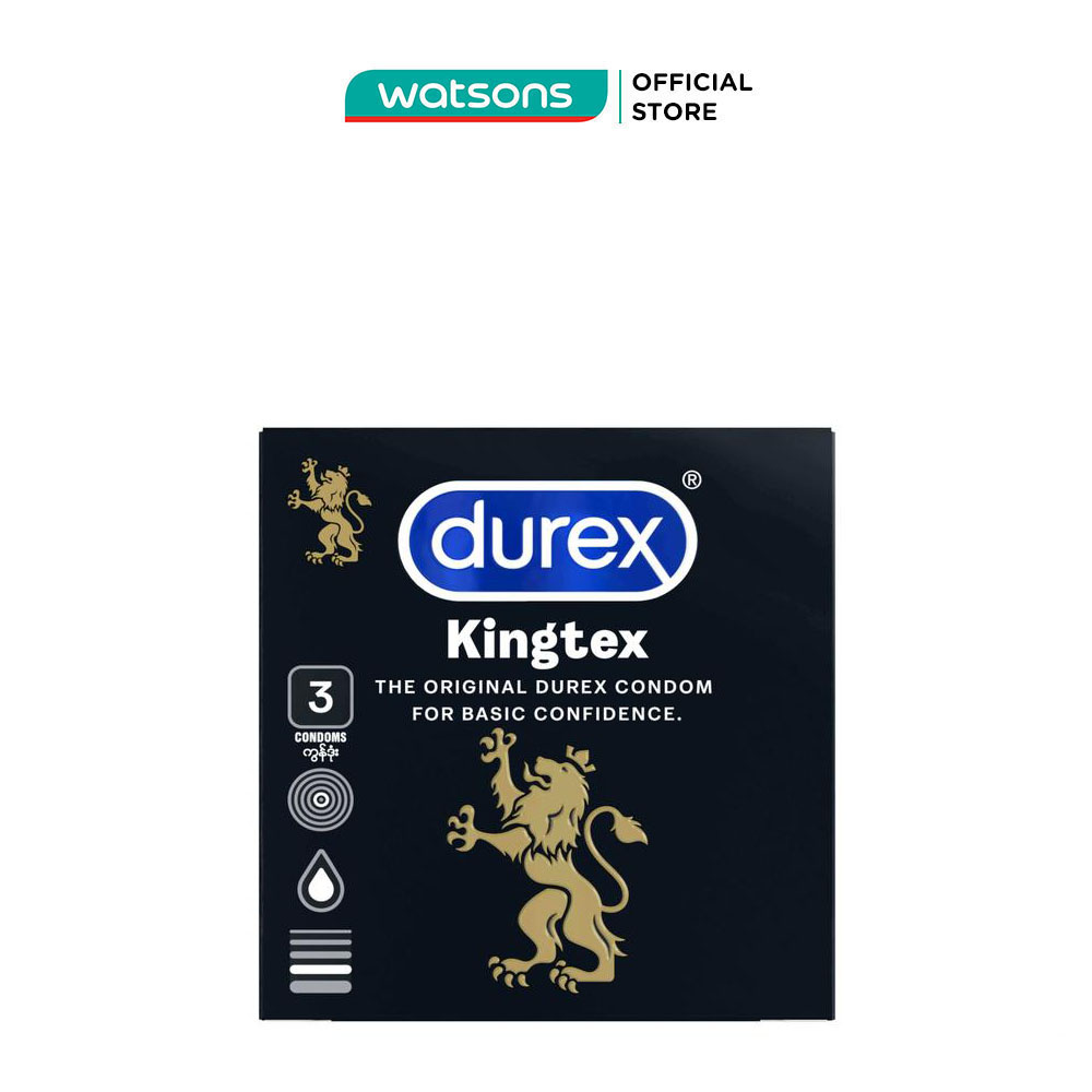 Bao cao su durex kingtex 3 cái/hộp