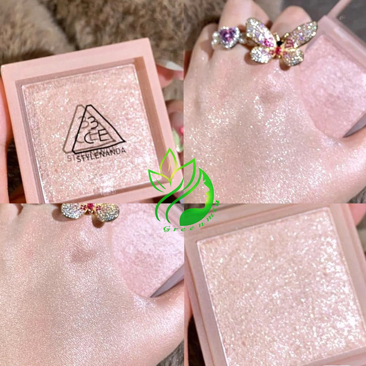 Phấn Bắt Sáng 3CE FACE HIGHLIGHTER Hộp Vuông 4,8g [CHECK HIDDEN TAG]