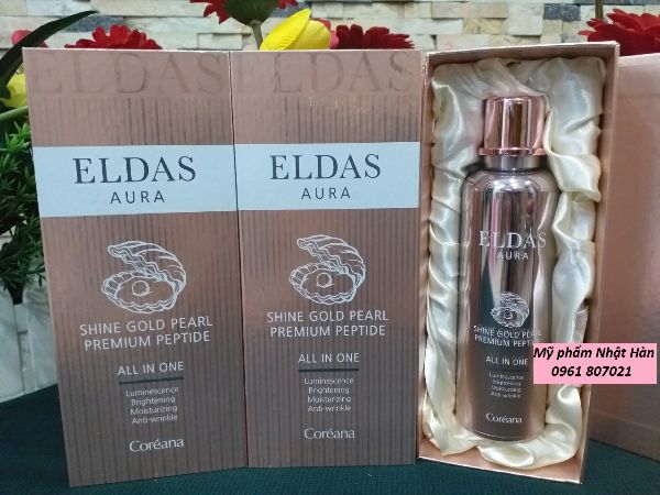 Serum tế bào gốc Eldas Aura Chai 100ml -  Serum ELDAS Eg Tox Program Hộp 4 ống