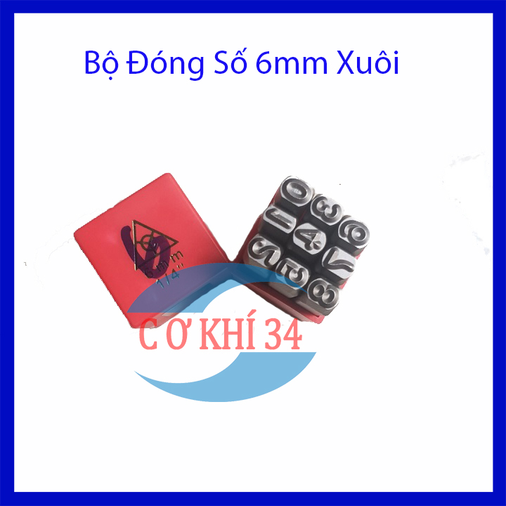 Bộ đục số đóng số 6mm YC ( Xuôi )
