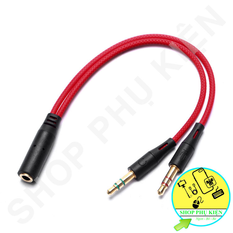 Jack Chuyển Đổi Tai Nghe 3.5 Sang Audio & Mic