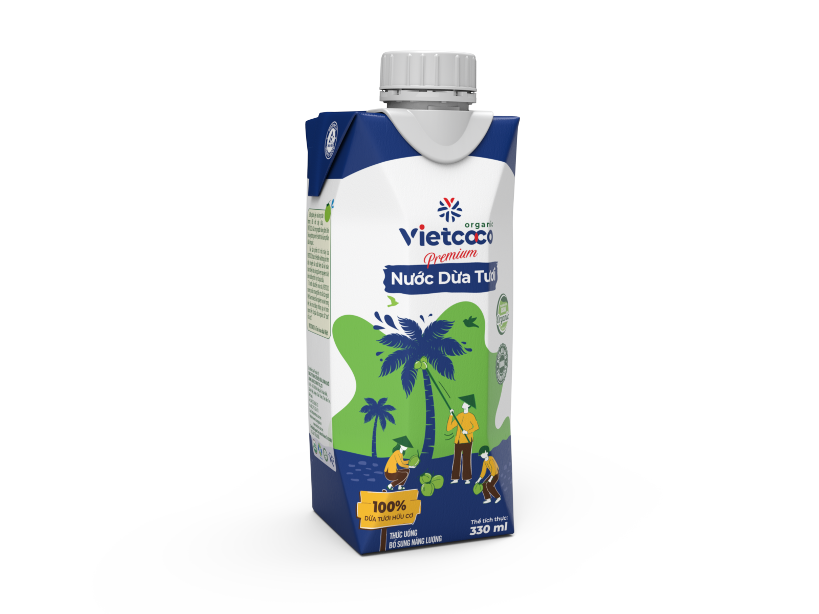 Nước dừa tươi UHT organic Vietcoco 330ml