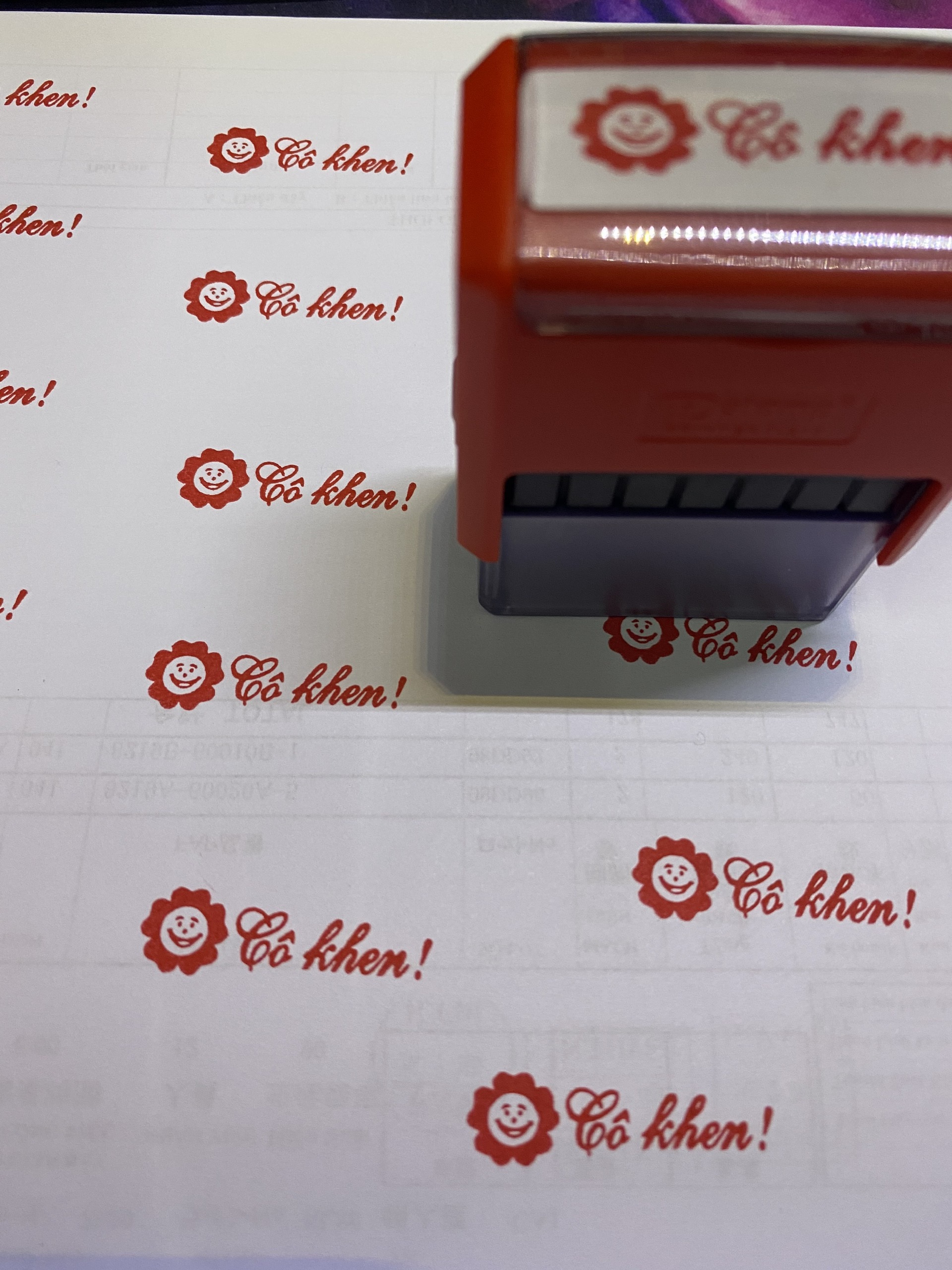 [HCM]Dấu logo tiểu học - dấu mặt cười cô khen!
