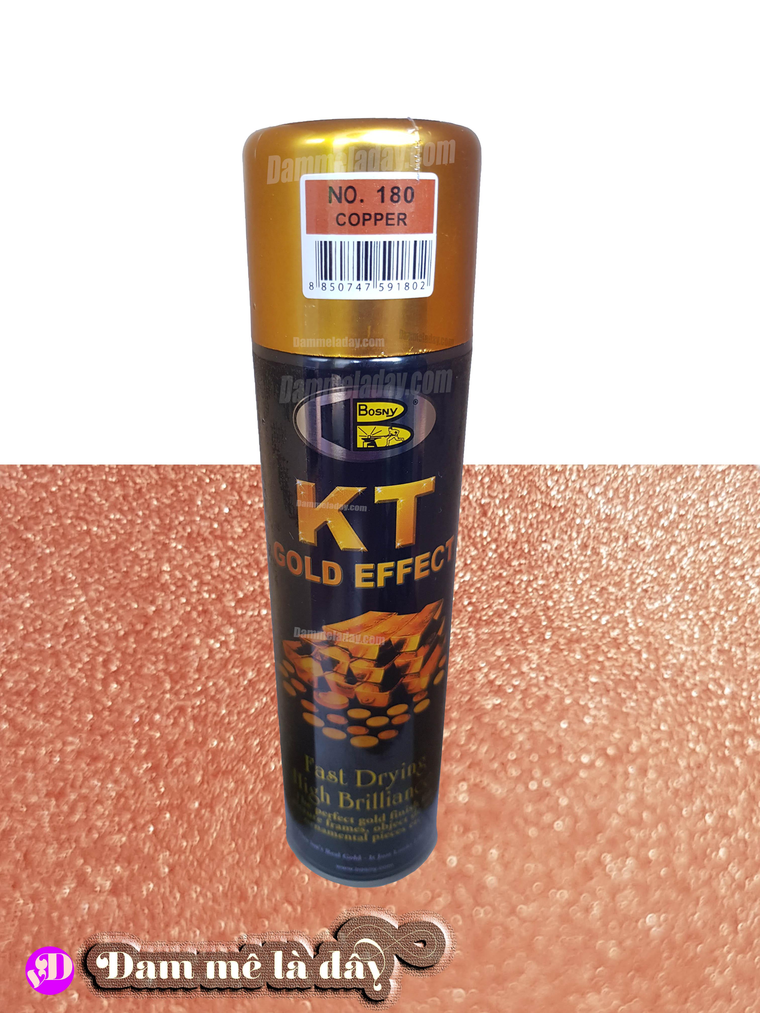 [HCM]Sơn hiệu ứng mạ vàng kt gold efect bosny( màu Copper( No.180))