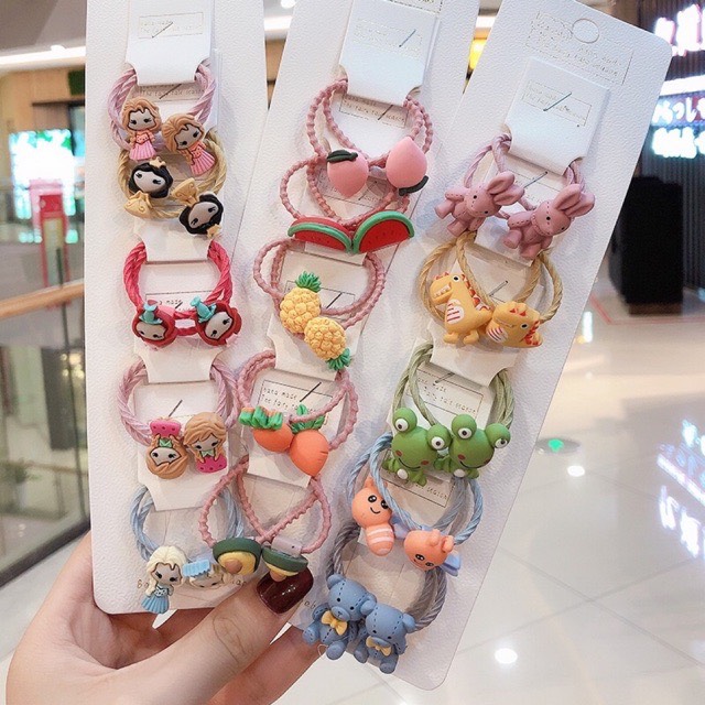 [HCM]Set 10 Dây Buộc Tóc Bé Gái Dễ Thương