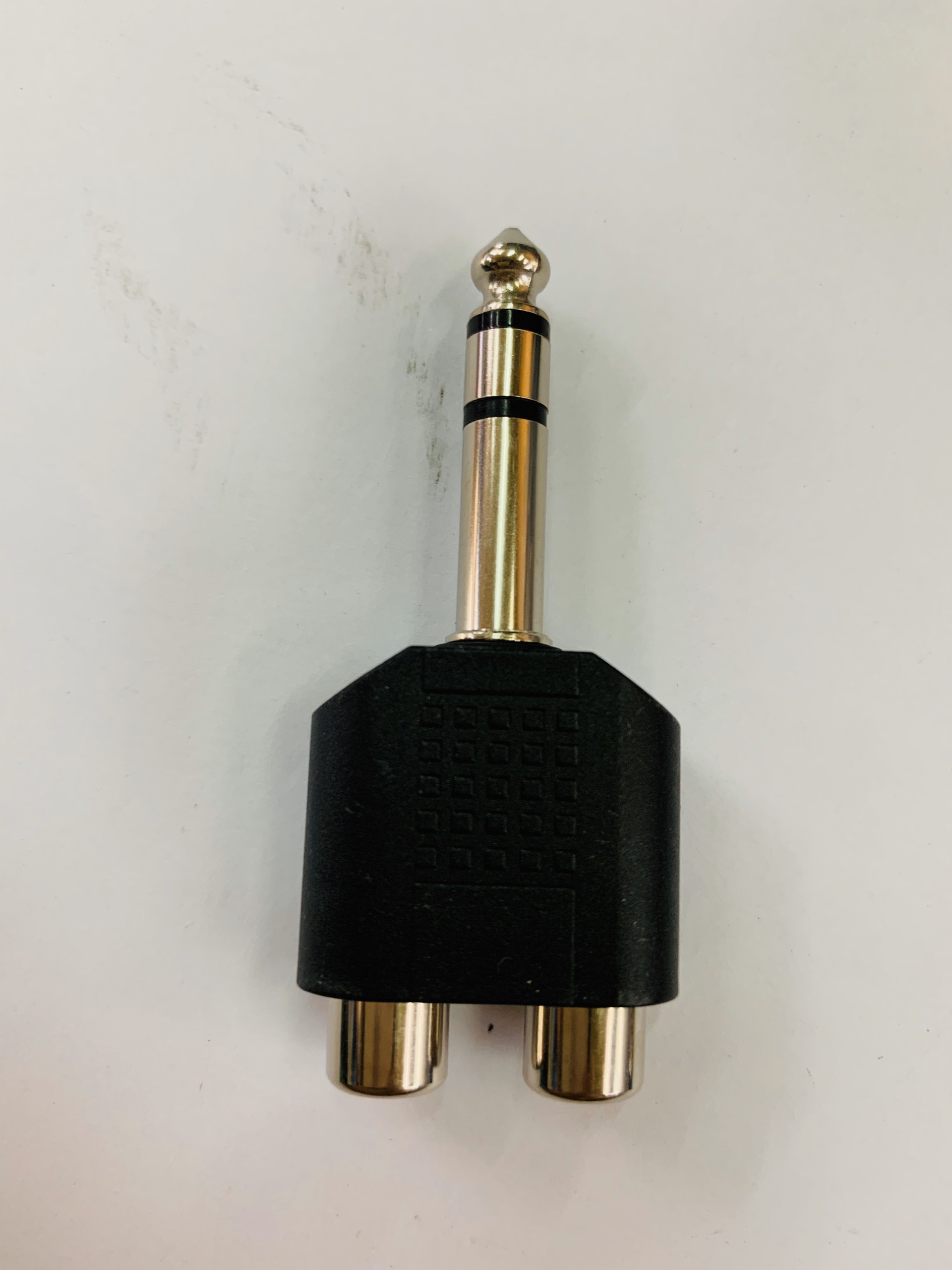 Đầu chuyển 6.5mm đực sang 2 bông sen cái (RCA)
