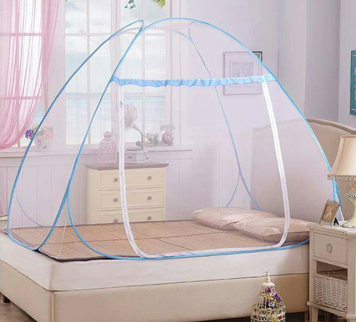 Màn chụp tự bung có đáy chống muỗi cao cấp 1m8x2m 1m6x1m8