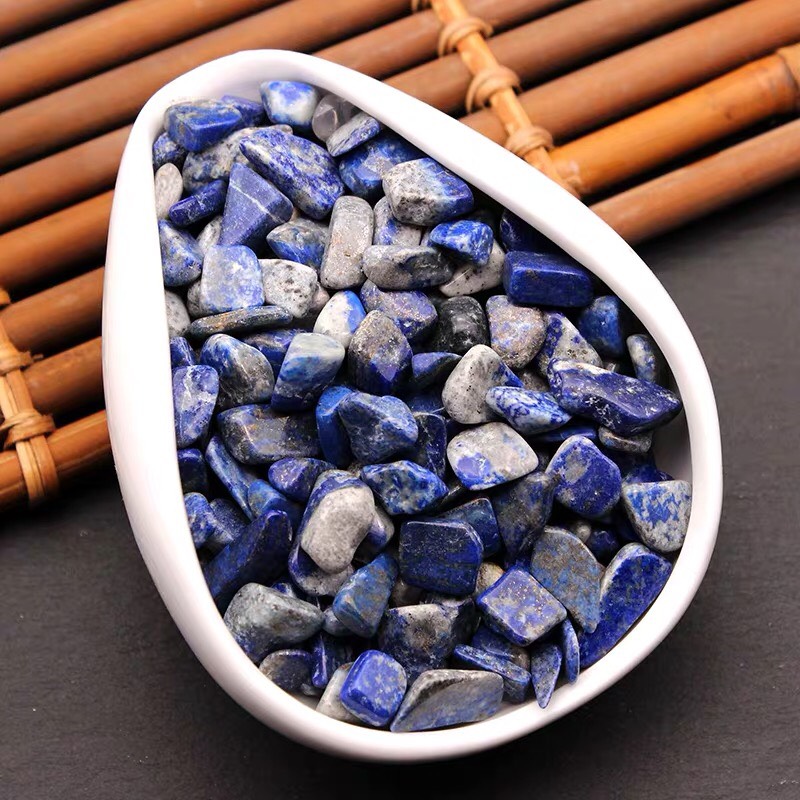 50g Đá thạch anh vụn tự nhiên màu xanh dương