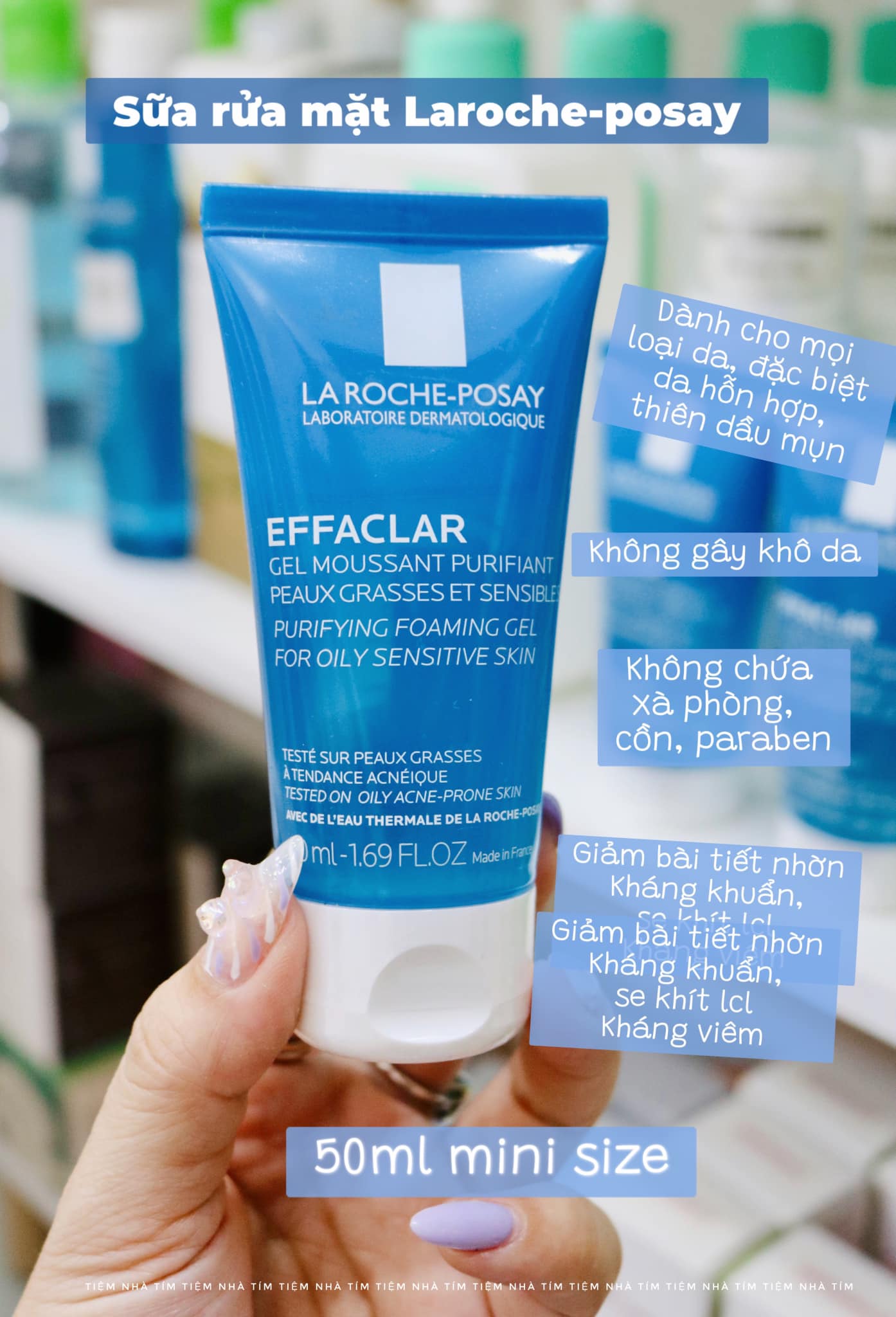 Sữa rửa mặt La roche Posay 50ml