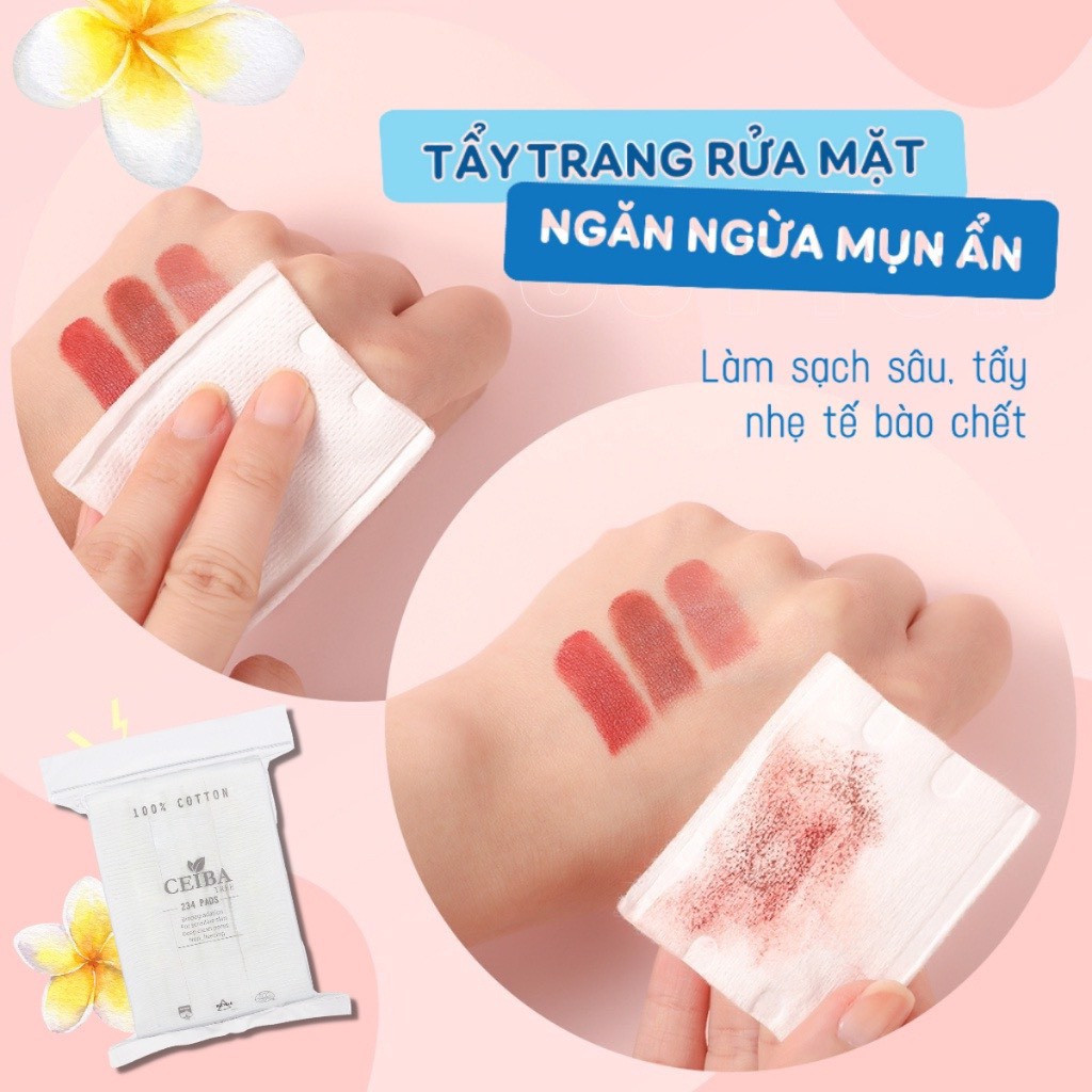 Bông tẩy trang Ceiba Tree 234 miếng