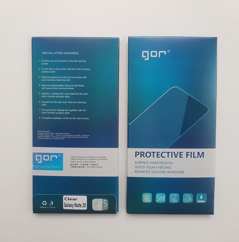 Bộ 5 film dán dẻo Gor cho Galaxy Note 20 ( 5 miếng Gor )
