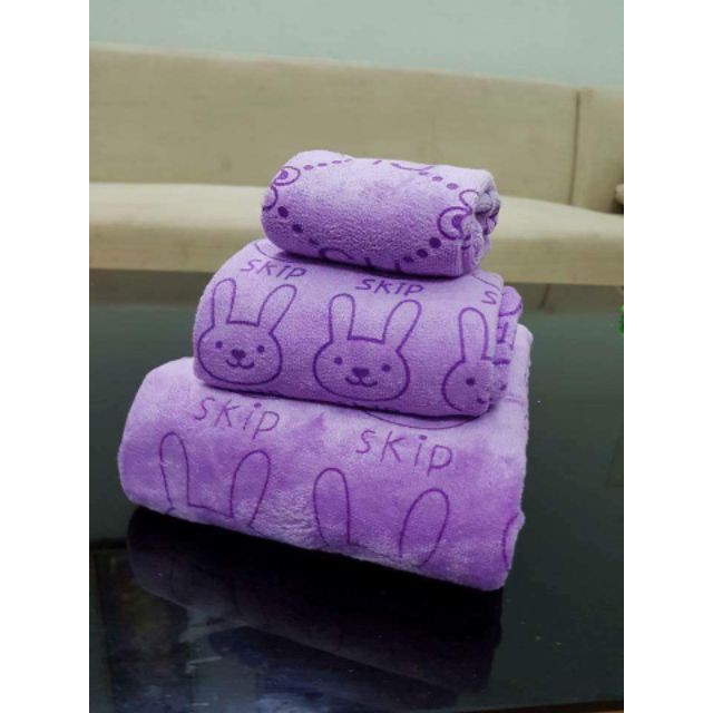 bộ 3 khăn tắm thái lan (1 khăn mặt+1khăn lau tóc+khăn tắm)