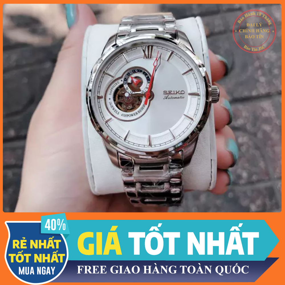 { ĐỒNG HỒ BẢO TÍN SHOP SỊN } Đồng Hồ Cơ Seiko Nam Automatic - Bào Hành 12 Tháng { bán buôn patek seiko orient}