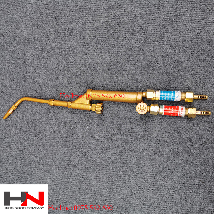 Combo van cháy ngược lắp mỏ cắt và mỏ hàn ren 16mm