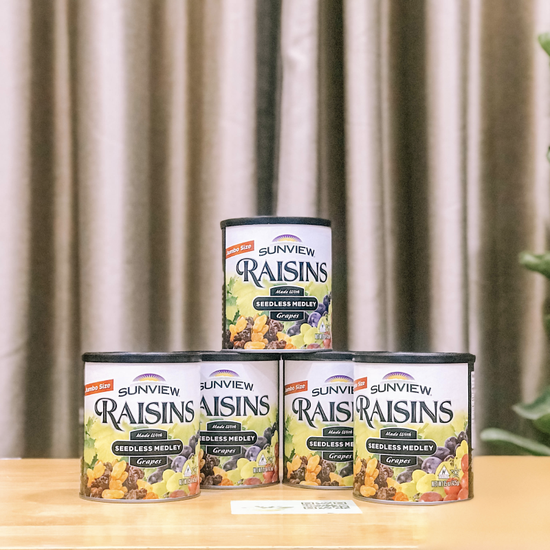 [Date 2023] combo 2 Nho Khô Mỹ Sunview Raisins 425g
