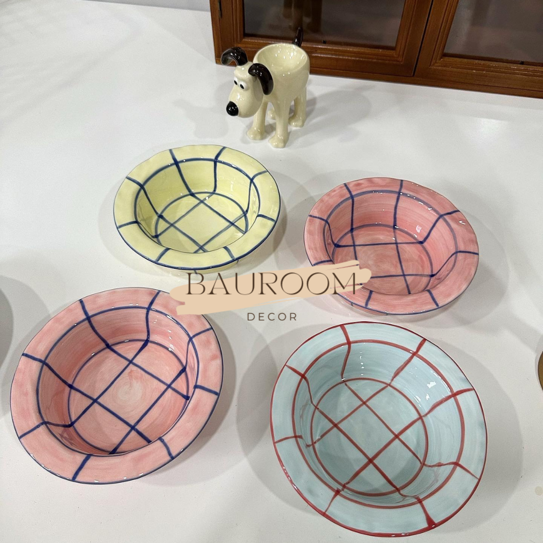 Chén sứ chén ăn cơm dễ thương phong cách Vintage phong cách riêng decor bếp ( có sẵn ) ( ảnh thật )