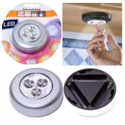 Đèn led cảm ứng tròn 3 bóng dán tường siêu sáng