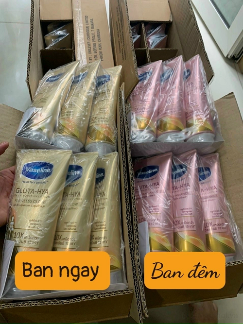 Dưỡng Thể Trắng Da Vaseline Bright Gluta-Hya Serum Burst Lotion 330ml