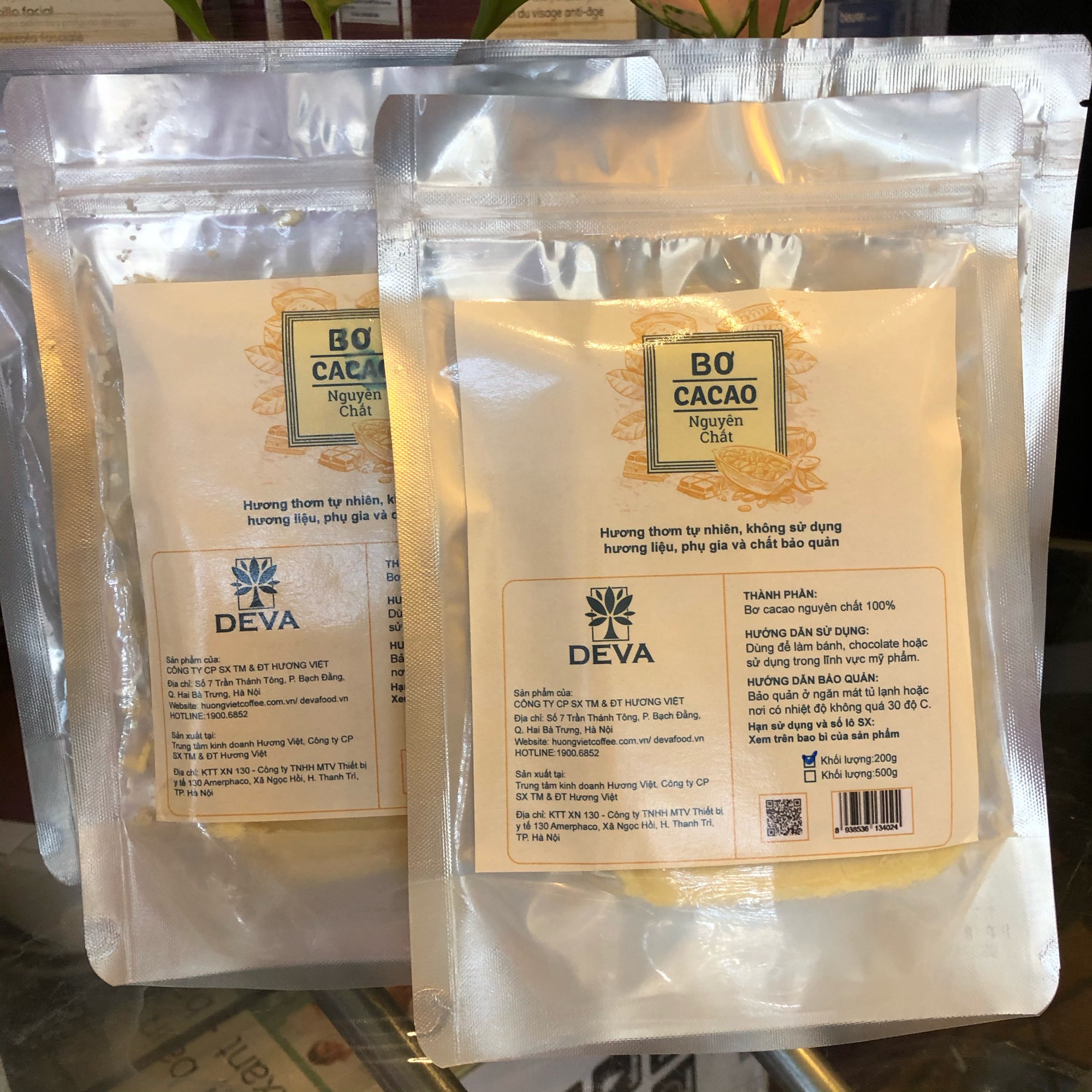 Bơ Cacao Nguyên Chất Deva Food ( 200Gr)
