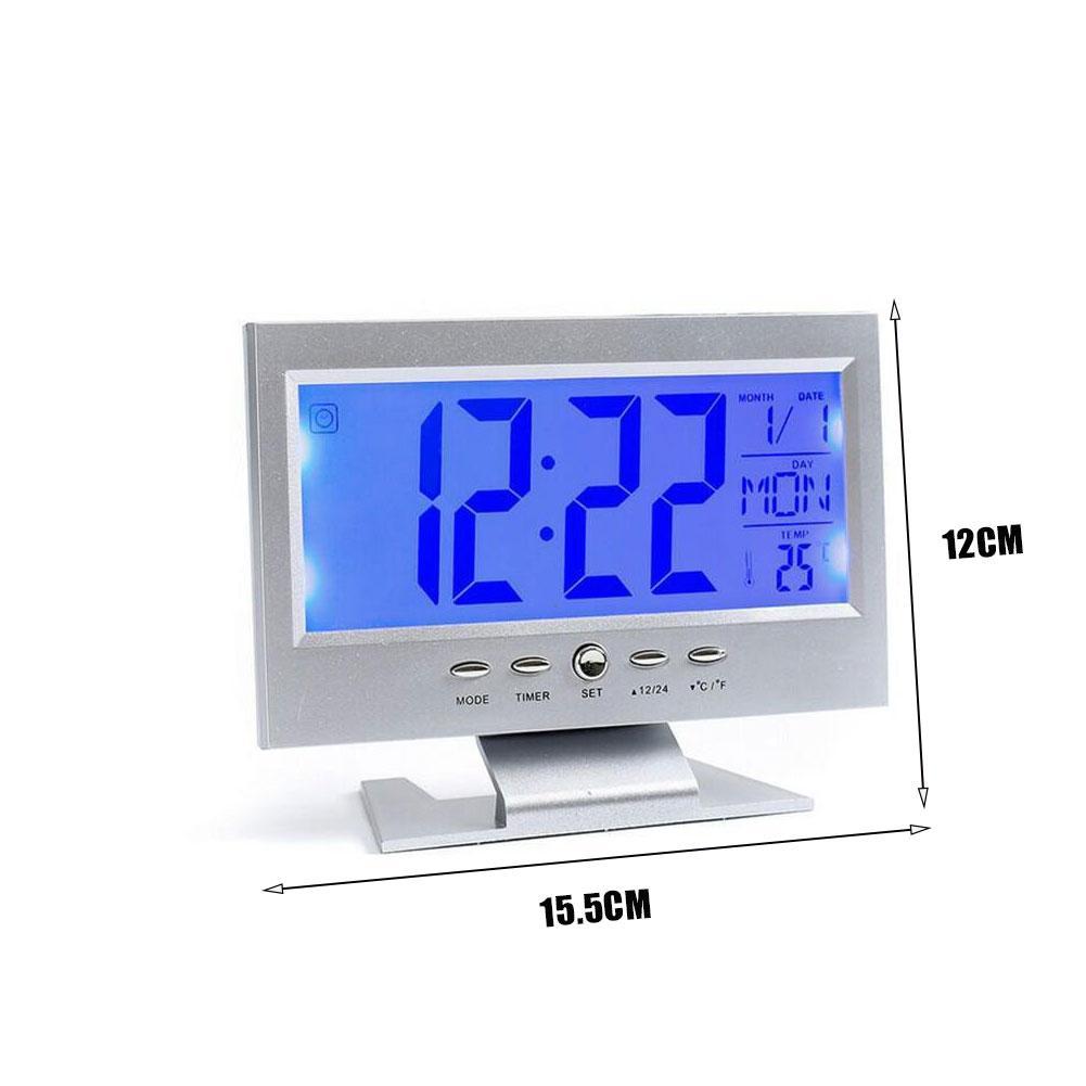 MIỄN PHÍ VẬN CHUYỂN COD  Intelligent Digital Clock Weather Station Display Alarm Calendar Clock Function Wireless Temperature Humidity Meter