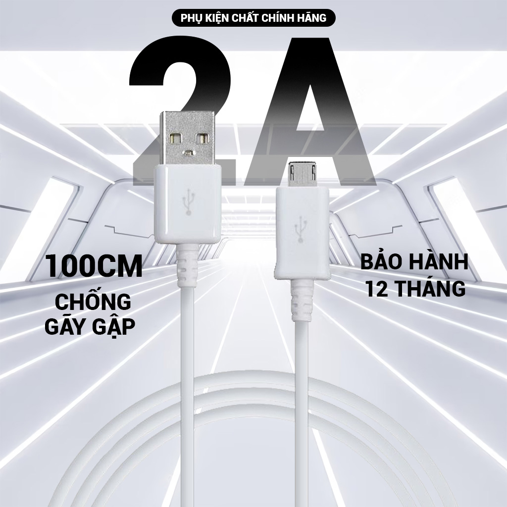 Cáp Samsung S7 1m2 Micro Sạc Nhanh - Hỗ Trợ Các Dòng Androi