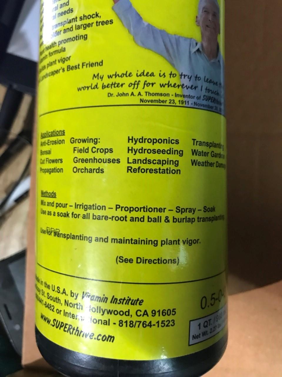 Siêu phẩm Superthrive hàng nhập khẩu 960ml