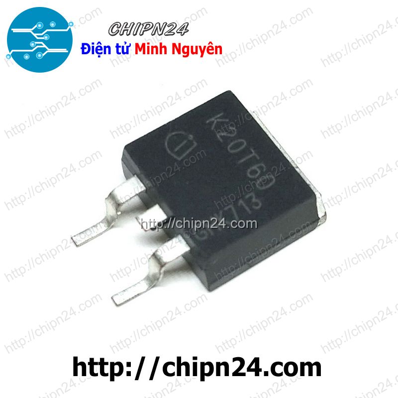 [1 con] (SOP) IGBT Dán 20N60 TO-263 20A 600V (Kênh N) (SMD) (K20T60 IKB20N60T) - HH005548