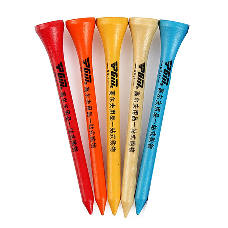 Tee Golf Bằng Gỗ Nhiều Màu - PGM QT003 (SET 10 TEE)
