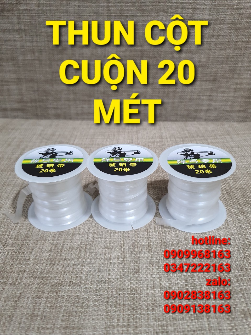 [HCM]COMBO 2 CUỘN THUN CỘT (1 CUỘN 20 MÉT X2)