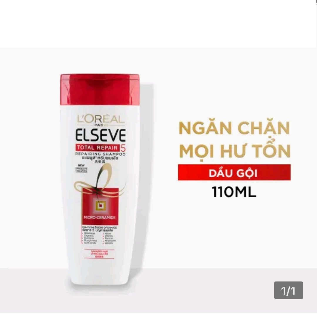 Dầu gội dưỡng tóc L'Oréal Elseve tinh dầu nước hoa-110ml