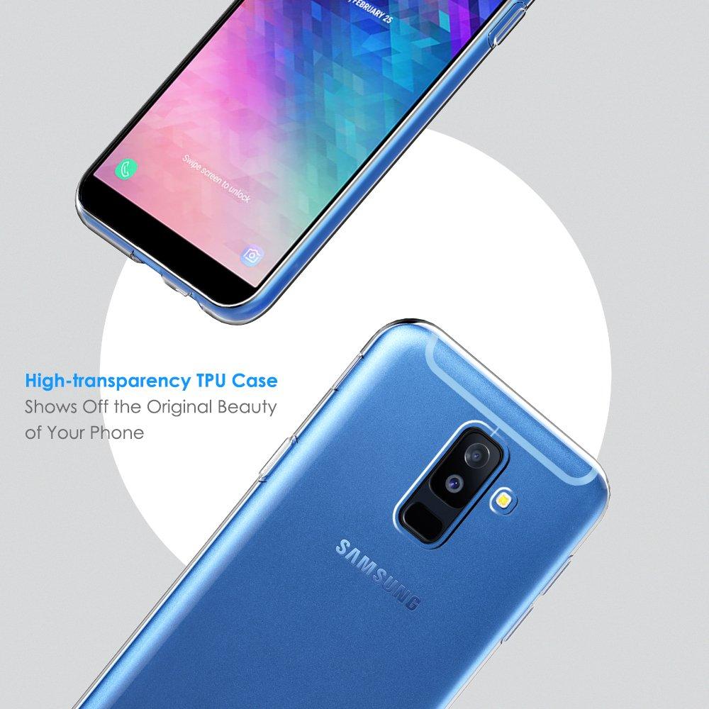 Ốp Silicon cho Samsung Galaxy A6 Plus Trong suốt (Loại A+ chống ố vàng)