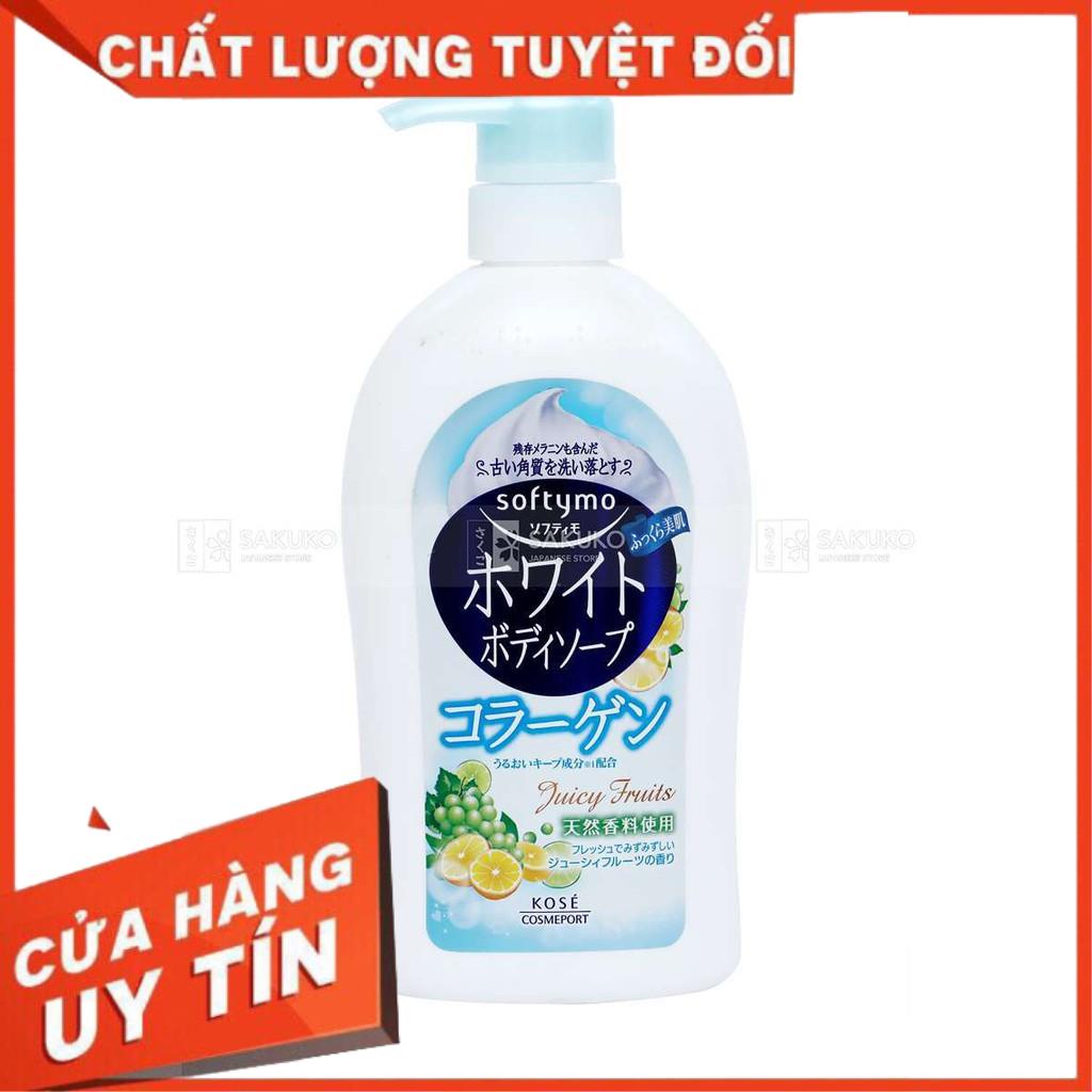 KOSE- Sữa tắm Softymo White Body Soap Colagen Ca (600ml)