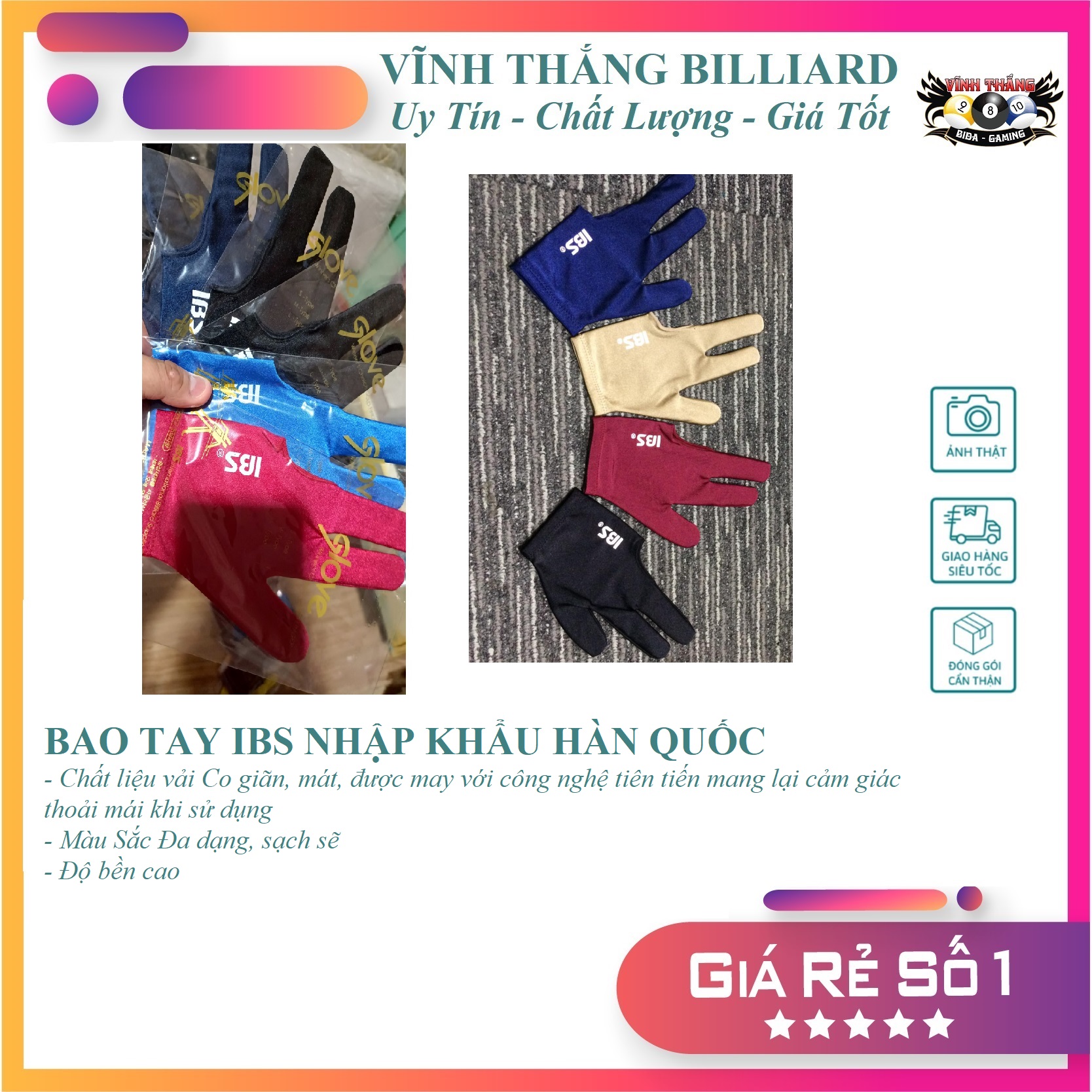 Găng Tay Bida (Bao Tay Bida) IBS - Nhập Khẩu Hàn Quốc