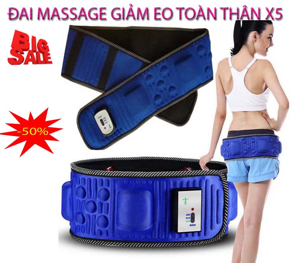 Đai massage X5 - Máy Massage bụng giảm béo X5 - đai quấn bụng - Máy Đánh Tan Mỡ bụng Masage Đa Năng Cao Cấp - Máy đeo giảm mỡ bụng- máy tập bụng giảm cân - Đai Rung Massage - Thiết bị dụng cụ làm đẹp - chăm sóc sắc đẹp - nịt bụng cao cấp