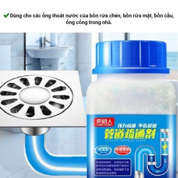 Bột thông tắc cống siêu mạnh