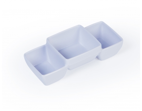 Chén Nước Chấm 3 Ngăn Nhựa Melamine Cao Cấp ( C107)