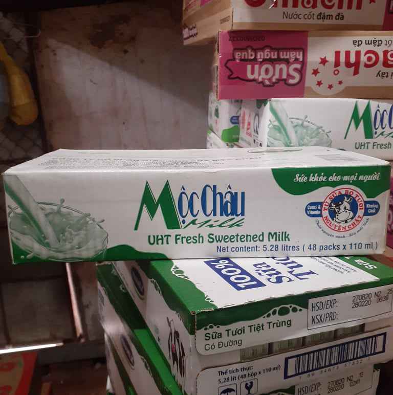 Sữa Tươi Mộc Châu Thùng 48 hộp x 110ml