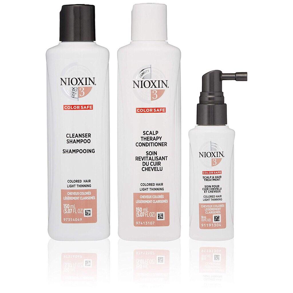 [HCM]Bộ dầu gội Nioxin TrialKit chống rụng tóc System 3 150ml 2019 ( Colored Hair)